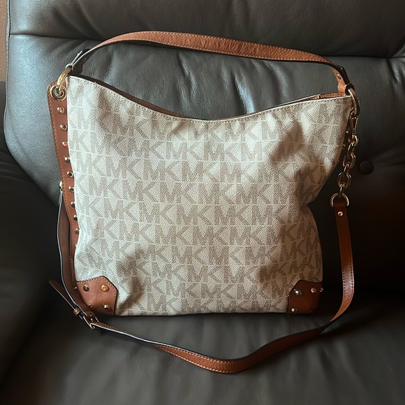 MICHAEL Michael Kors Handbags - Women’s Michael Kors Large Vanilla Tote Bag Shoulder Purse